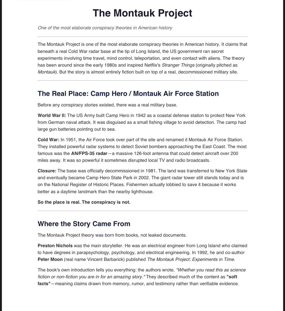 Nggghhuyf's tweet image. The most creepy theory 
The montauk project 
#twitter