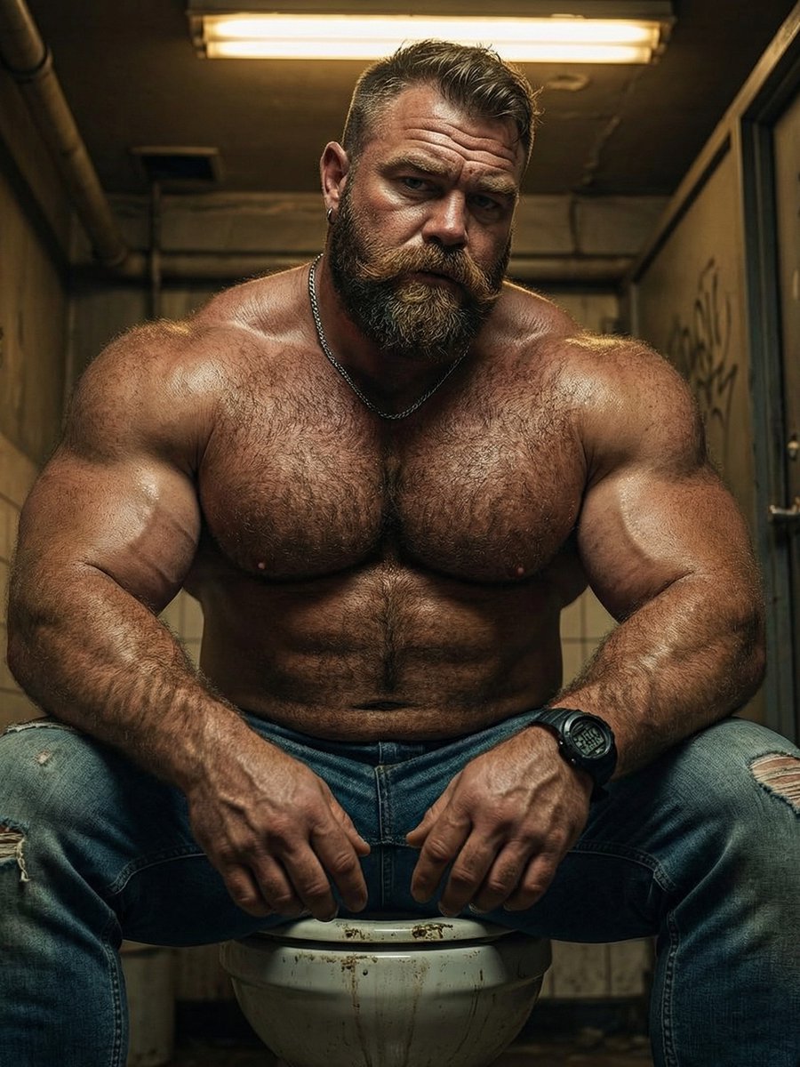 HunkXter's tweet image. Still didn't talk about Rex, our proudly beefy hunkx bull 🦬

Dare to? Or maybe way too much for you?

#men #hairy #tbt #muscle #fyp #beefy #gay