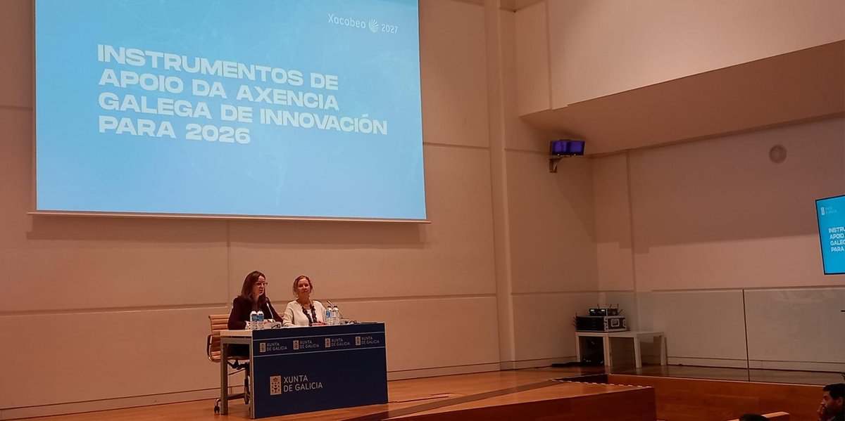 CDTI_innovacion's tweet image. 📸 El @CDTI_innovacion ha presentado hoy las oportunidades de financiación y las #AyudasCDTI para #startups innovadoras en una jornada organizada por @axenciaGAIN en Santiago de Compostela

#AyudandoCrearFuturo #NEOTEC #subvención #emprendimiento
