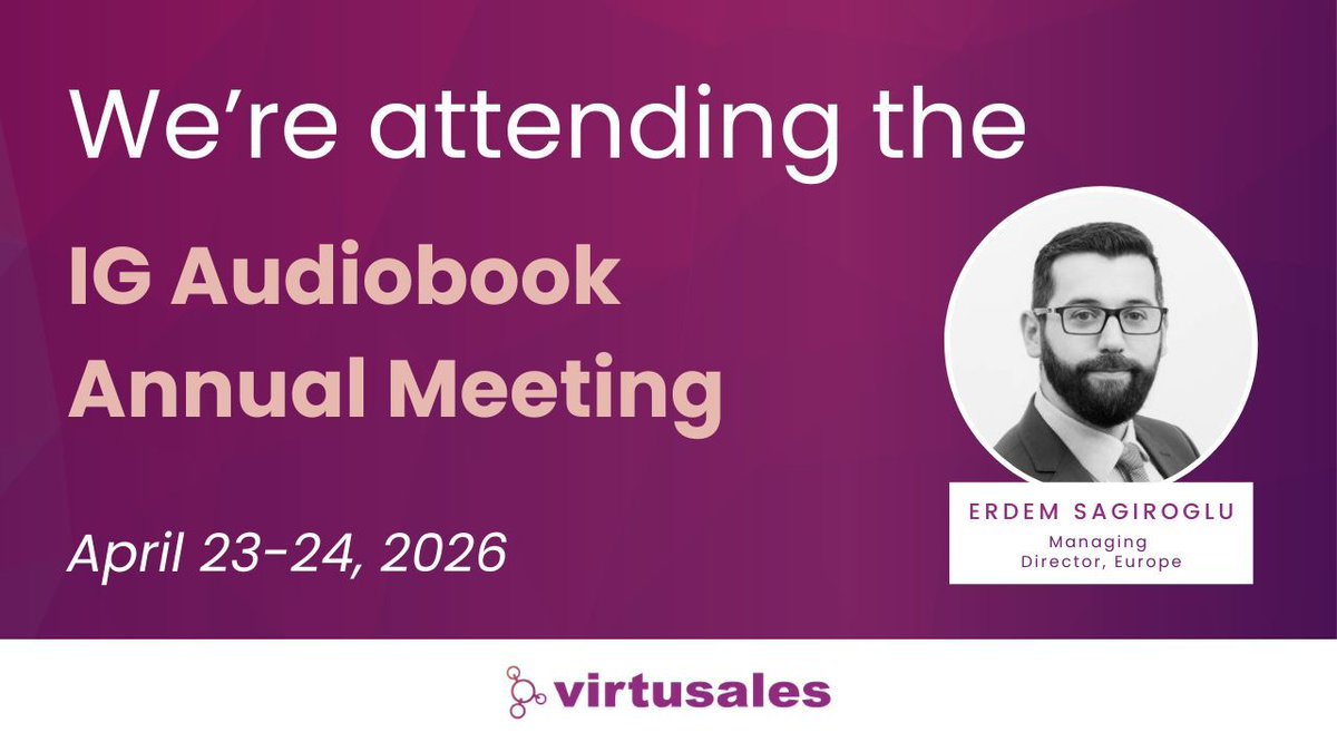 Virtusales's tweet photo. Will we see you at the IG Hörbuch Jahrestagung?🎧

We're excited to connect with publishers &amp; industry peers to discuss the evolving landscape of audiobook publishing.

If you're attending, we'd love to connect — reach out here:
https://t.co/orIJM814SU https://t.co/e1jqVGnyHz