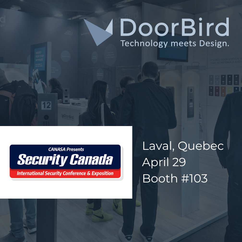 doorbird's tweet image. We’re teaming up with ASSA ABLOY DSS Canada at CANASA Québec! Excited for great conversations, new connections, and innovative security solutions.

#CANASAQuébec #ASSAABLOY #SecuritySolutions
