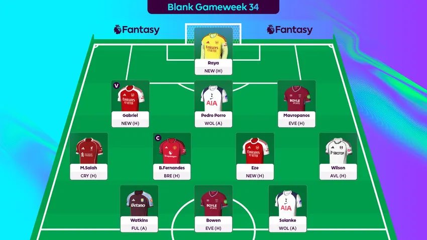 ArabsFPL's tweet image. 🚨 تشكيلة خبراء الفانتسي لجولة البلانك القادمة 🚨

كم لاعب بتشكيلتك؟ هل ستقوم بتفعيل أي خاصية؟ 🤔  
#FPL