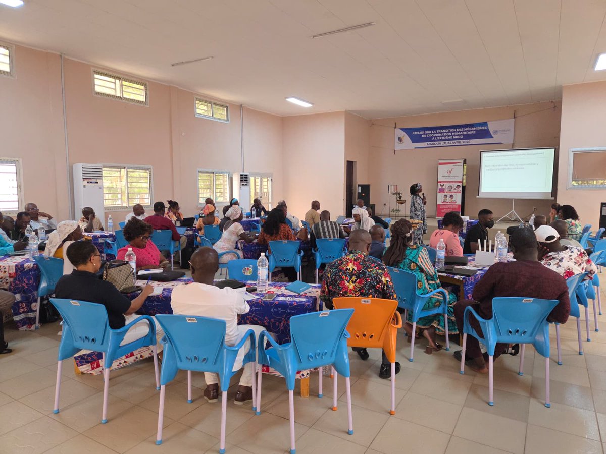 OchaCameroon's tweet image. 📌Maroua, Far North #Cameroon

This week , local authorities and humanitarian partners are working together to identify more effective coordination frameworks for 2027, with a stronger role for technical services and decentralised local authorities. 

#HumanitarianReset