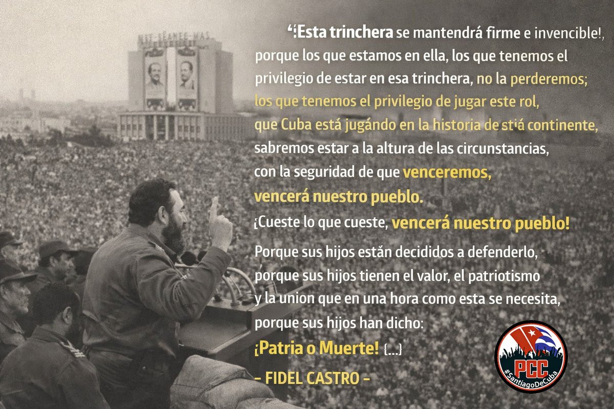 #SantiagodeCuba.
#CubaEsRevolución