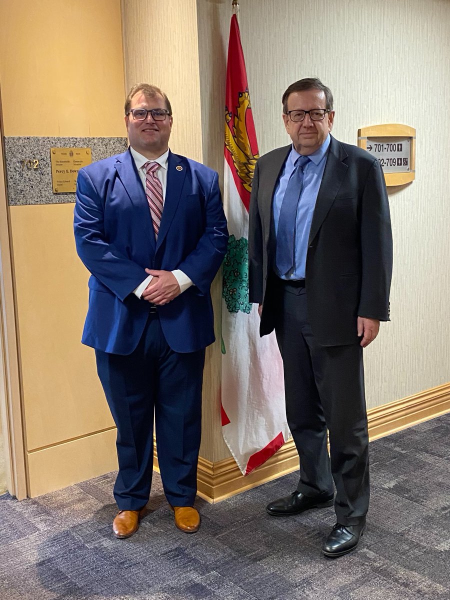 PercyDowne's tweet photo. Thanks to Spencer Waite, Fire Prevention Officer with the City of Charlottetown (@ChtownPE) and VP #PEI, Atlantic Provinces Professional Fire Fighters Association, for meeting to discuss key priorities impacting fire fighters in our communities and across the country. 

🔥🧯🚒 https://t.co/RwMCUuZoHm