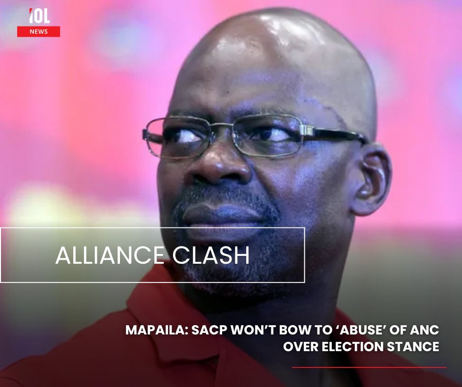 IOL's tweet image. SACP General Secretary Solly Mapaila declares the party will not bow to ANC “abuse” or ultimatums forcing dual members to declare allegiance ahead of the 2026 local government elections.
#SACP #SollyMapaila #ANCCrisis #TripartiteAlliance #2026LocalElections #AllianceTensions
Read