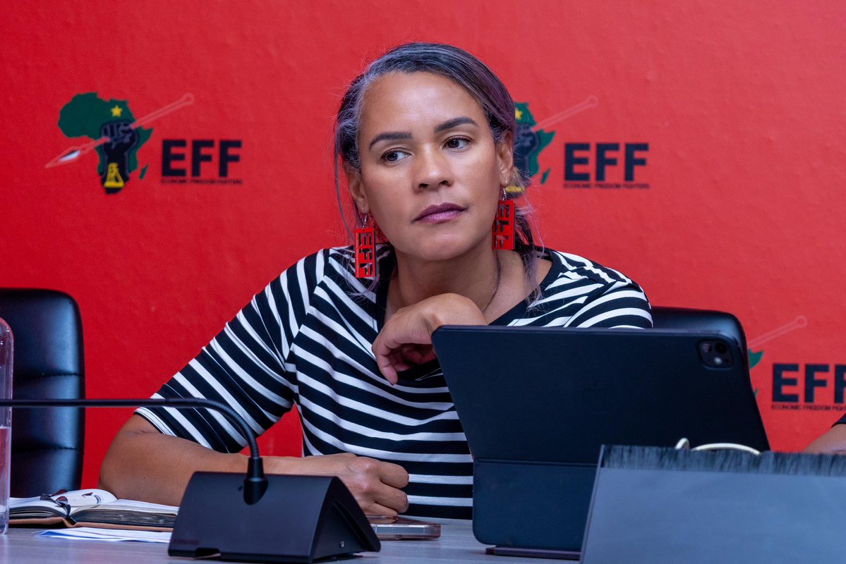 EFFGautengProv's tweet image. 🚨In Pictures🚨

The EFF Deputy Secretary General @LeighMathys tabling the Gauteng PETF Report at the meeting. 

#RegisterToVoteEFF  In The 2026 Local Government Elections On The Following Link: registertovoteeff.org.za
