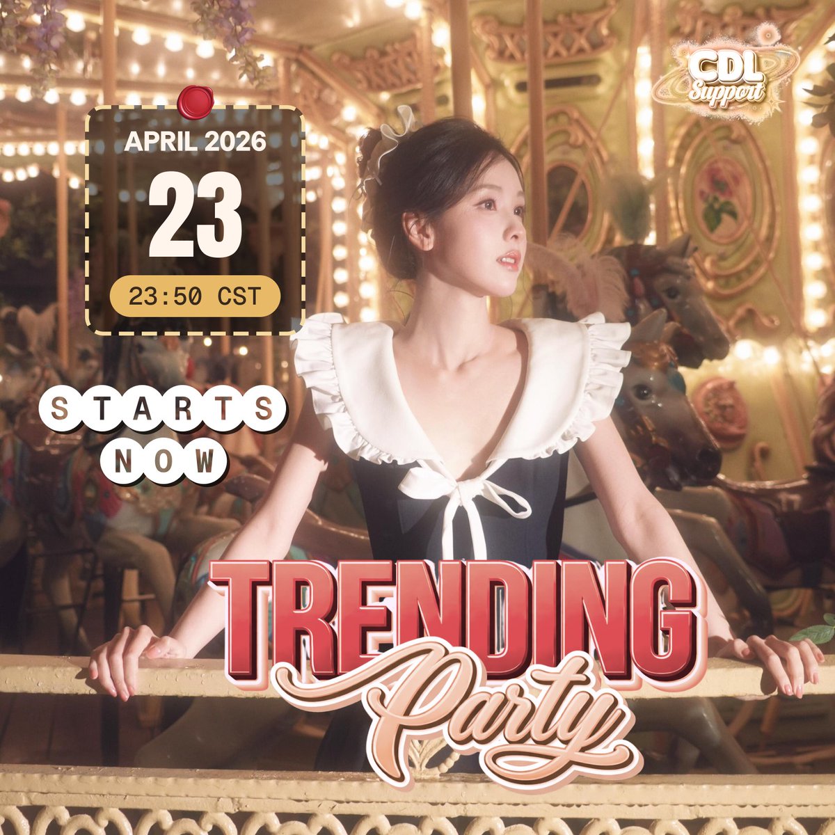[📢] TREND PARTY STARTS NOW!

A special moment to celebrate Chen Duling’s debut day! Join our trending party using the following tags:

STE11AR YEARS WITH CHEN DULING
#ChenDuling11thAnniversary
#ChenDuling

Share your anniversary messages for Dudu in the replies!

#陈都灵