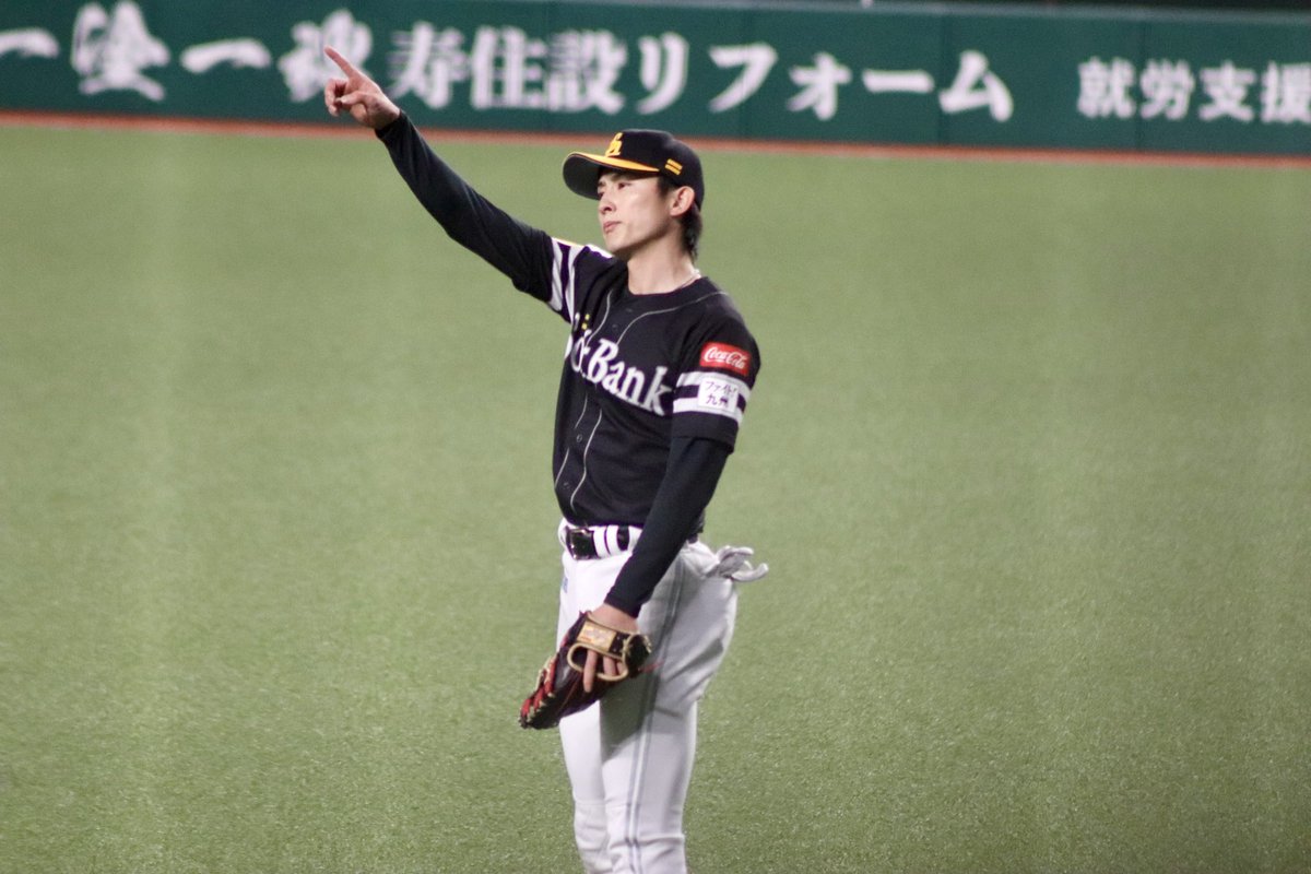 Liycham's tweet photo. 最後までドキドキする展開でした🦅

 #周東佑京 選手
#sbhawks https://t.co/gkb7GSjEJD