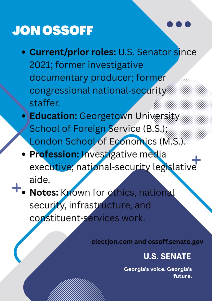 emiranda_writes's tweet photo. 🗳️ Who’s on the ballot? 🍑
US Senate
Vote for:
✅ @ossoff
🛜 https://t.co/kIMiMQlPHE and https://t.co/5gXqUvyEZc
🎥 https://t.co/biiv2zWIy1
#peachstatedems #pushleft #gapol
👀 Up next: Governor https://t.co/wT7RfwpqvV