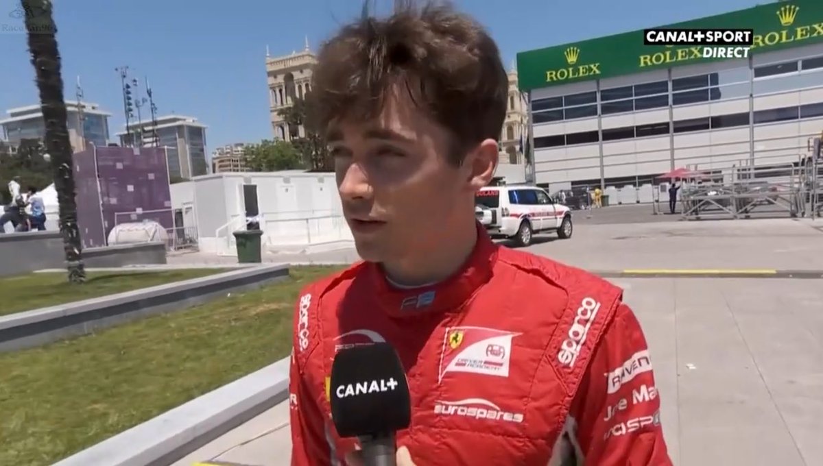 Leclerc's 2017 Baku win quote dedicated to father resurfaces