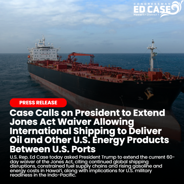 Rep. Ed Case tweet media