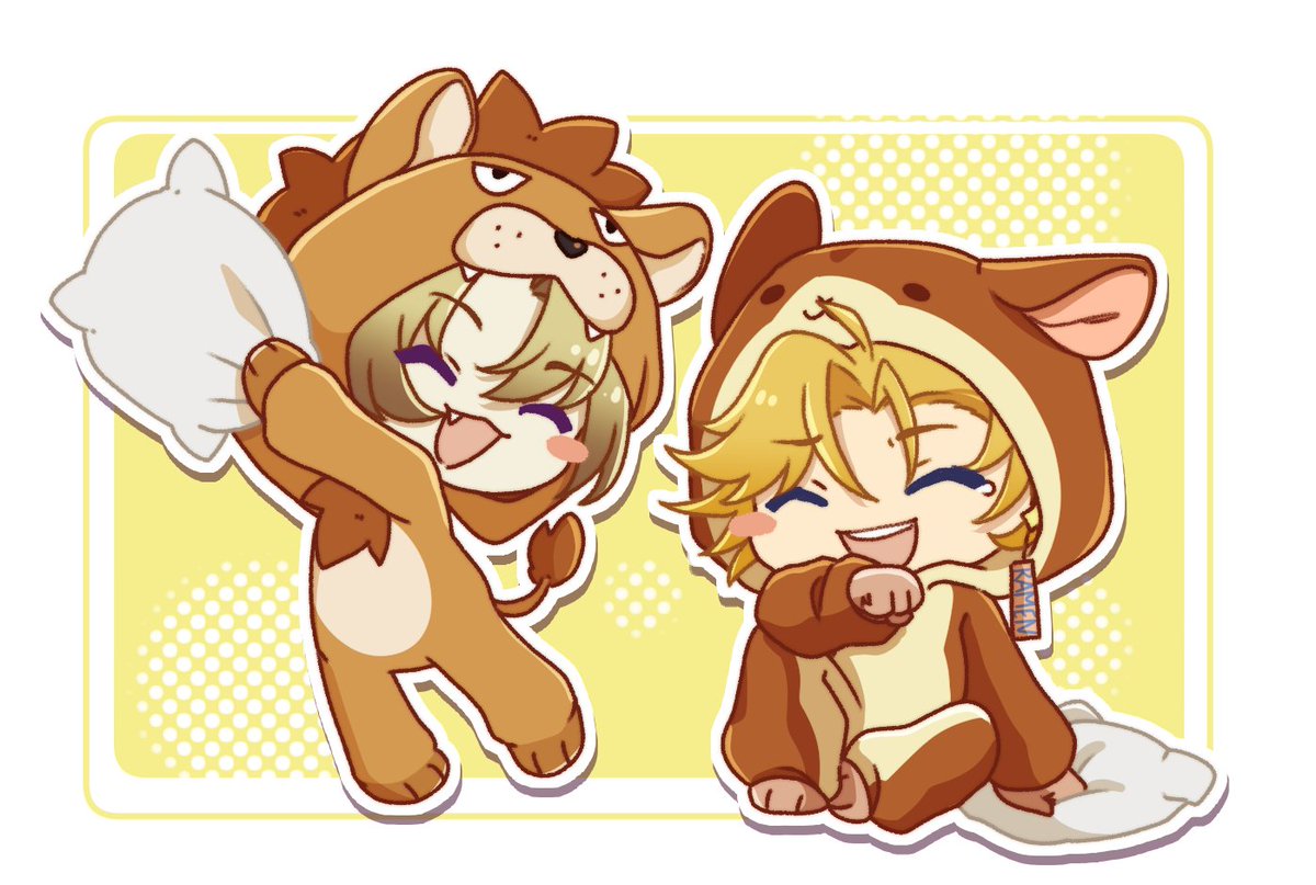 🥽's wucamii and willymii both in their animal onesies and having a pajama party living rent free in my brain

#drawluca #YuDrawWilson