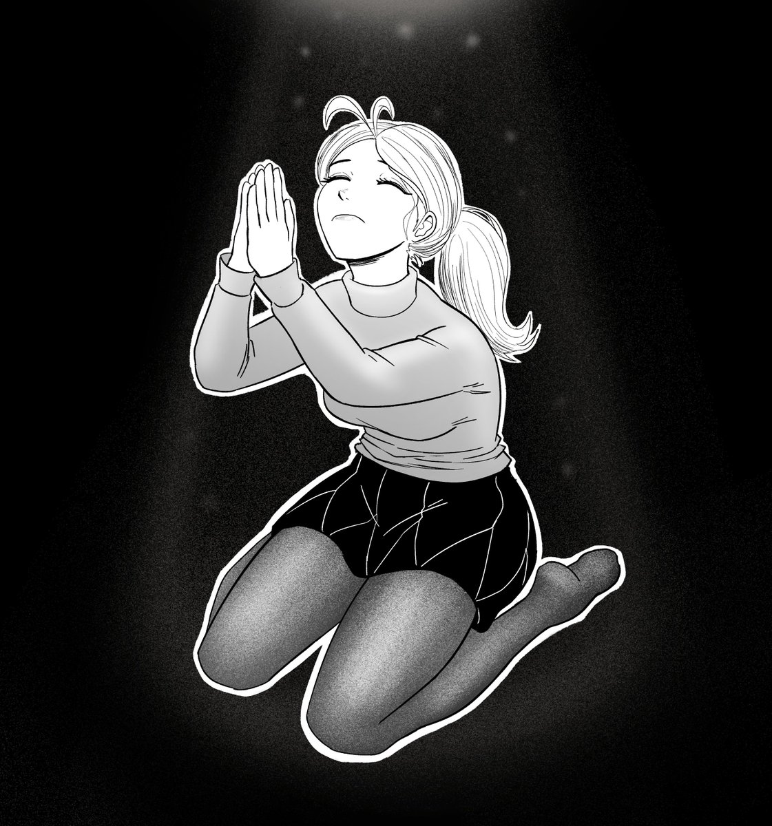 LichenFish's tweet photo. What's she praying for...? https://t.co/M5MjFGcsZE