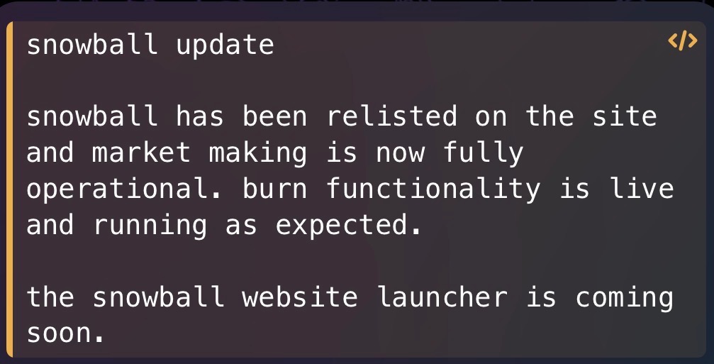 Snowball tweet media