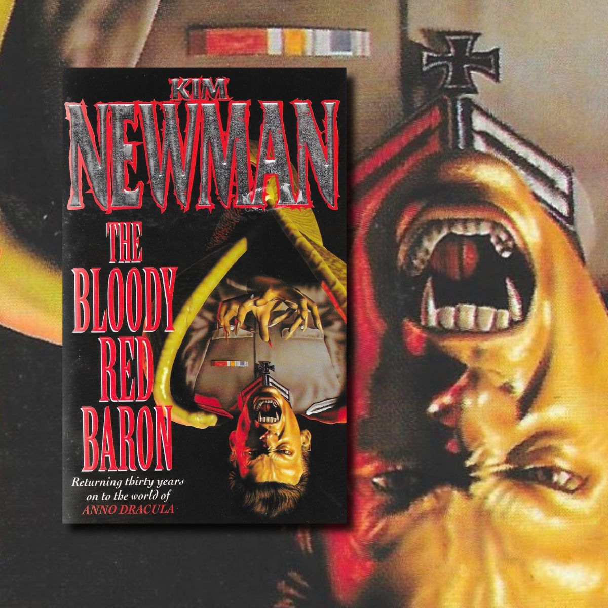 HorrorPaperback's tweet image. Fred Gambino's cover art for the 1997 Pocket Books edition of The Bloody Red Baron by Kim Newman.

#horror #horrorart #horrorcommunity #horrorfam