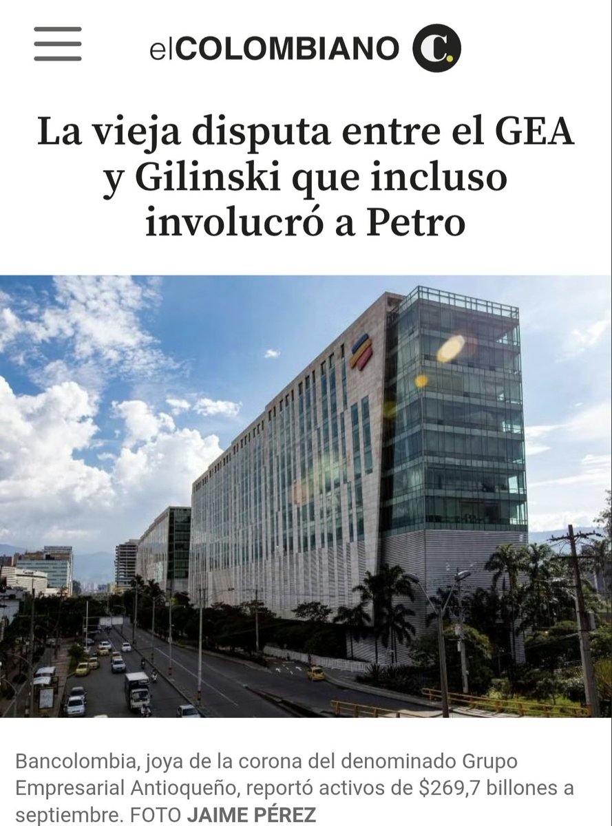 JCFloriant's tweet photo. Ustedes son muy jovenes, para recordar cuando Petro defendia en el congreso a Gilinski, hoy el hombre más rico del país.

▪️¿Necesita que la izquierda siga gobernando para que las acciones estén baratas?... ¿y poner a un outsider a dividir a la derecha es parte de la estrategia?

▪️Gilinski acusó al GEA de comprarle Bancolombia y pagarle con su propia plata, hubo años de litigios.

▪️En venganza, ha venido comprando acciones de las joyas de la corona del GEA, Nutresa, Argos, Sura.. le falta recuperar Bancolombia.