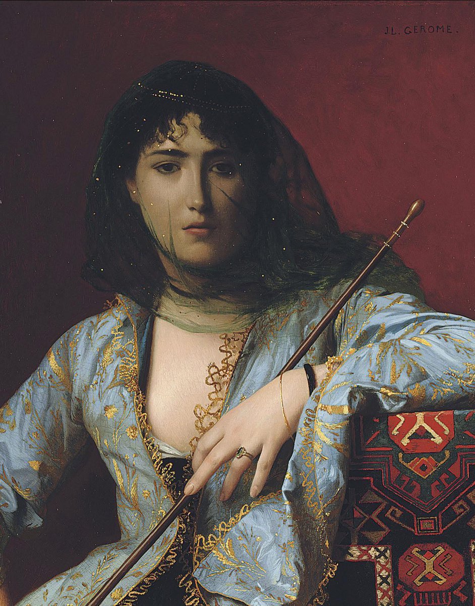 annie151092's tweet image. 'Veiled Circassian Beauty' 1876
Jean-Leon Gerome (French, 1824–1904）#paintings #art