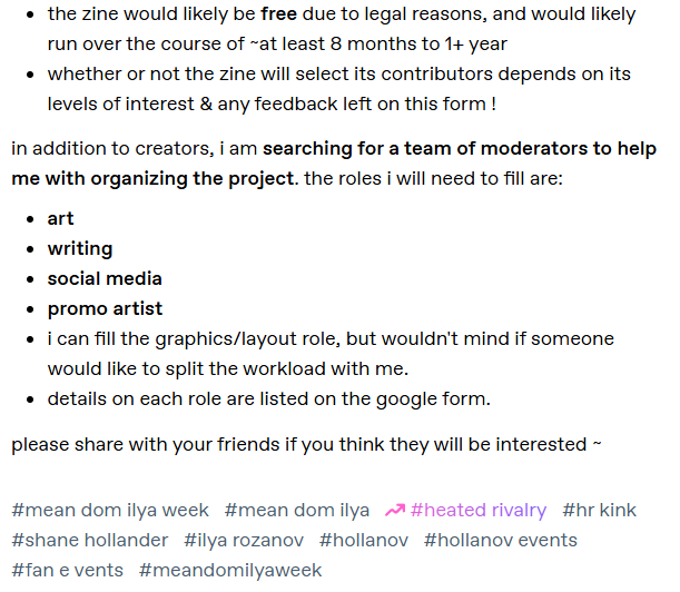 mean dom ilya week 📌 zine ic tweet media