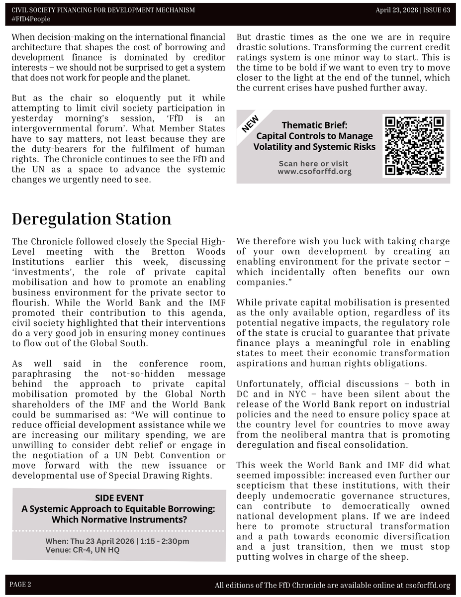 Civil Society Financing for Development Mechanism tweet media