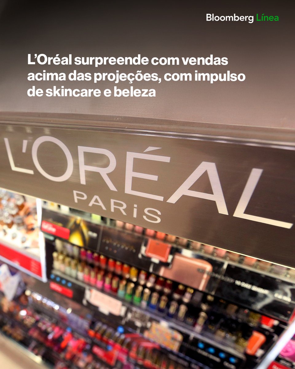 BloombergLineaB's tweet image. L’Oréal surpreende com vendas acima das projeções, com impulso de skincare e beleza. Saiba mais: bit.ly/4vHrm17

#negócios #estética #skincare #beleza