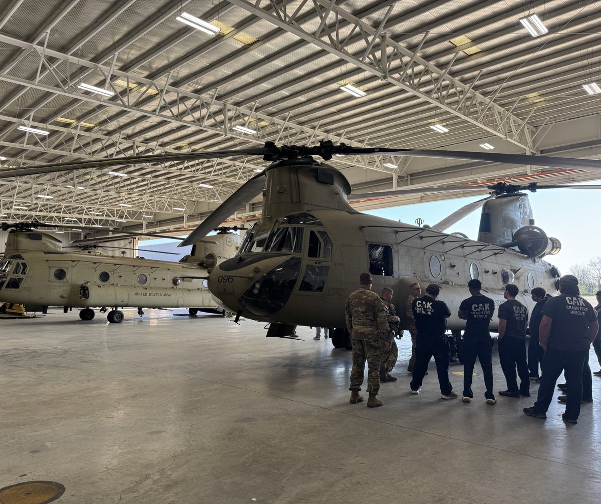 Training never stops! 🚒 The CAK ARFF team recently participated in annual training with the Green Fire Department and the Ohio Army National Guard, continuing their commitment to staying proactive and ready to respond.