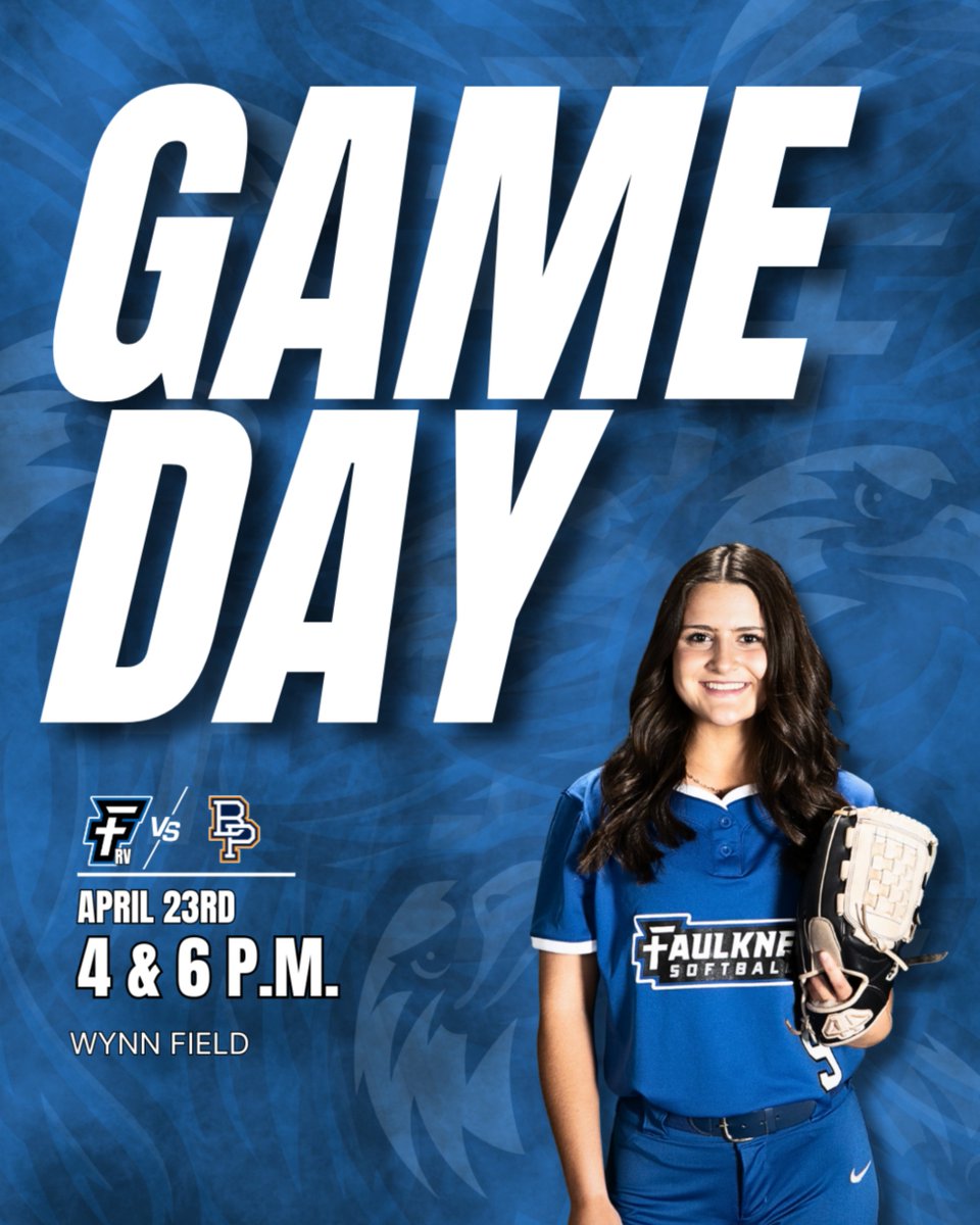 FaulknerATHL's tweet photo. RV Lady Eagles host Brewton-Parker for SSAC play!

RV Faulkner vs. Brewton-Parker @ 4 &amp; 6 p.m.

📺 https://t.co/mgmXO6ABVr
📊 https://t.co/BZI2wm8tB3 https://t.co/mgGHJy9O7I