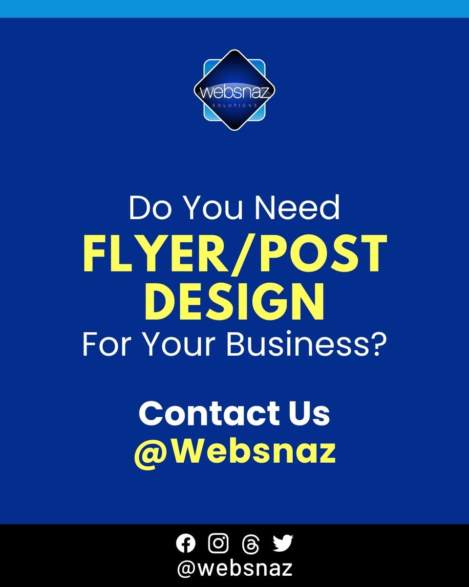 WebSnaz's tweet photo. Hello Business Owners.
Contact Us @WebSnaz if you need any of our Services?
1) Website Design and Mgmt 
2) Flyer/Post Design
3) Social Media Content 
4) Page Mgmt Service 

Thank you @retweets_9ja 🙏 https://t.co/OHmo2Bi1SY