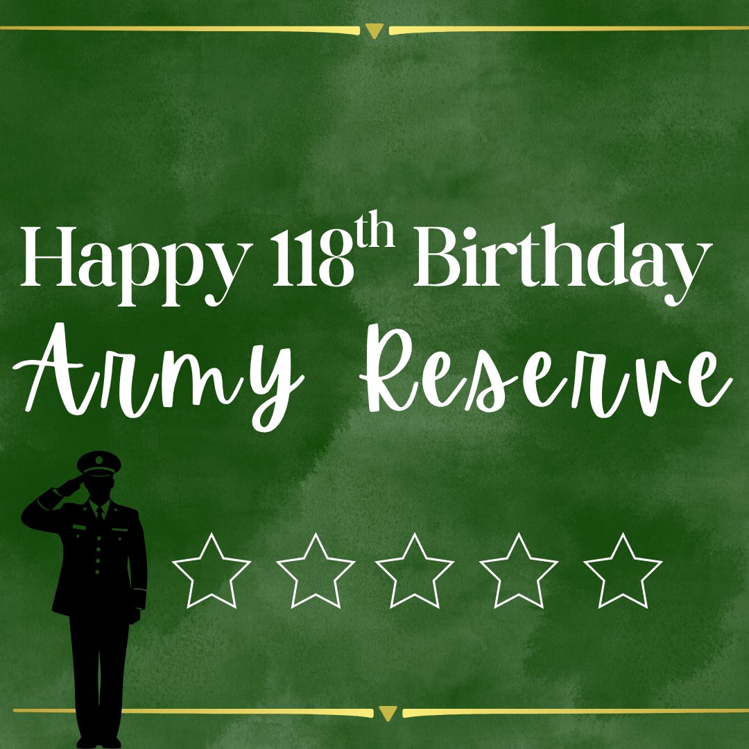 ArmyHeritage's tweet image. Today we celebrate the 118th Birthday of the Army Reserve's. 

Be sure to wish them a Happy Birthday!!

 #ArmyReserve #HappyBirthday #Military #ReserveForces #MilitaryBirthday