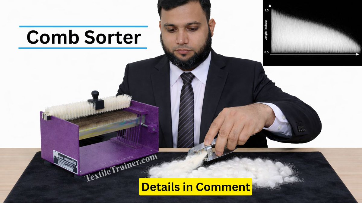 TextileTrainer's tweet photo. Comb Sorter Diagram: Measure Fiber Length Easily https://t.co/JxkP7zYWDV