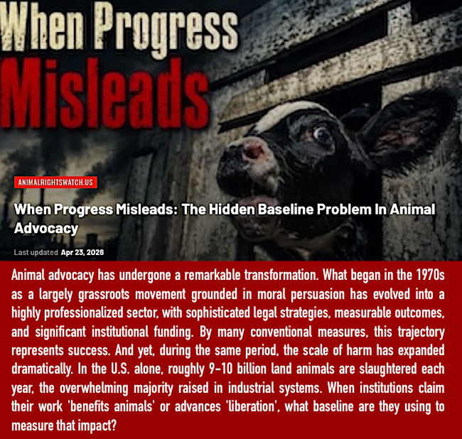A_R_Watch's tweet photo. #AnimalRights #AnimalLiberation #AnimalJustice #AnimalWelfare #AnimalEthics #AnimalAdvocacy #AnimalCruelty #AnimalSentience #AnimalAgriculture #Speciesism #EndSpeciesism #FactoryFarming #EndFactoryFarming #Veganism #Vegan #GoVegan #EmptyCages #EmptyTanks https://t.co/7OpSmqoipp https://t.co/BNFddrpVGw