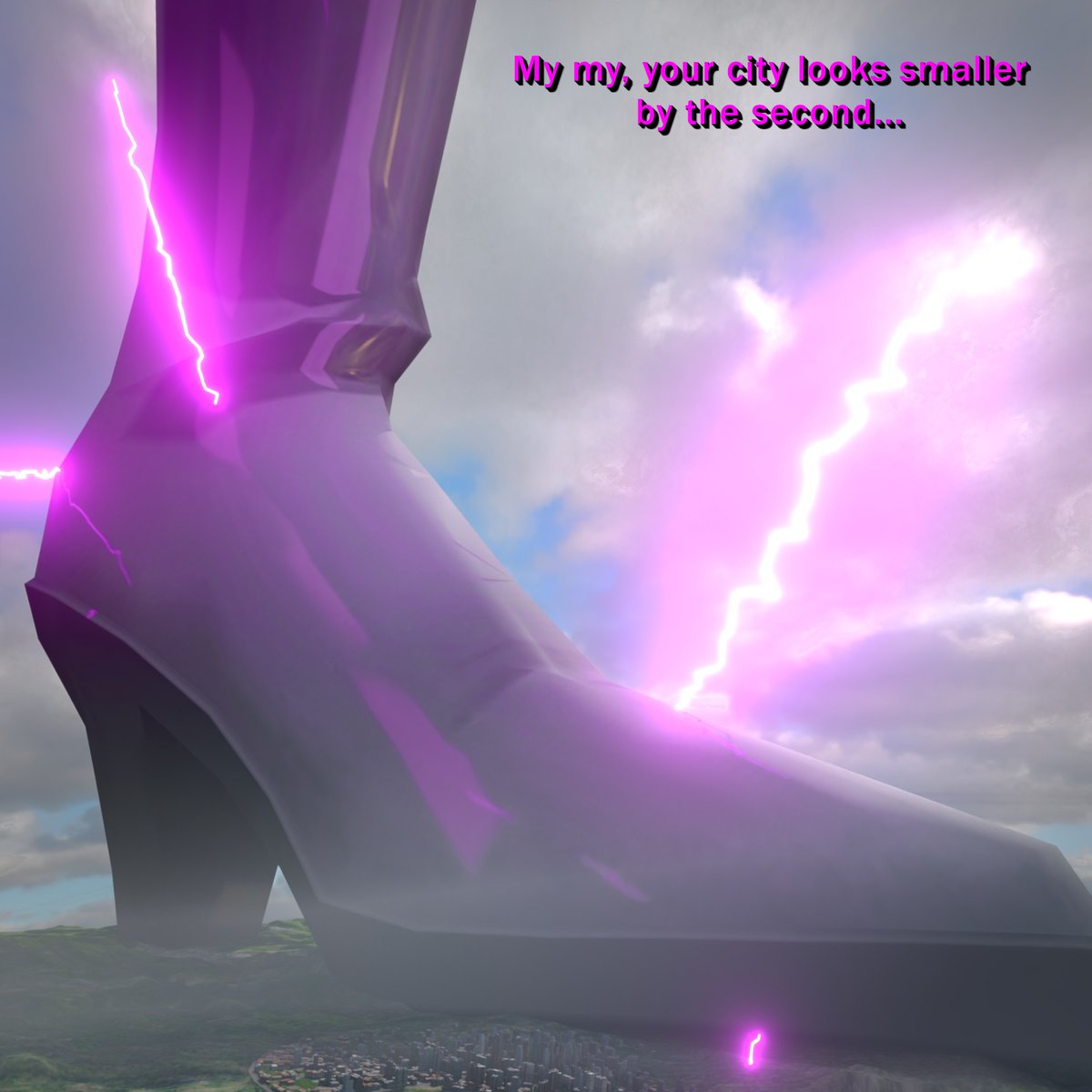LitePixel275's tweet image. Overtuned Okumura 13-16

Shots from a giant boot dominating the entire landscape, my beloved...

#giantess #巨大娘 #sizetwitter