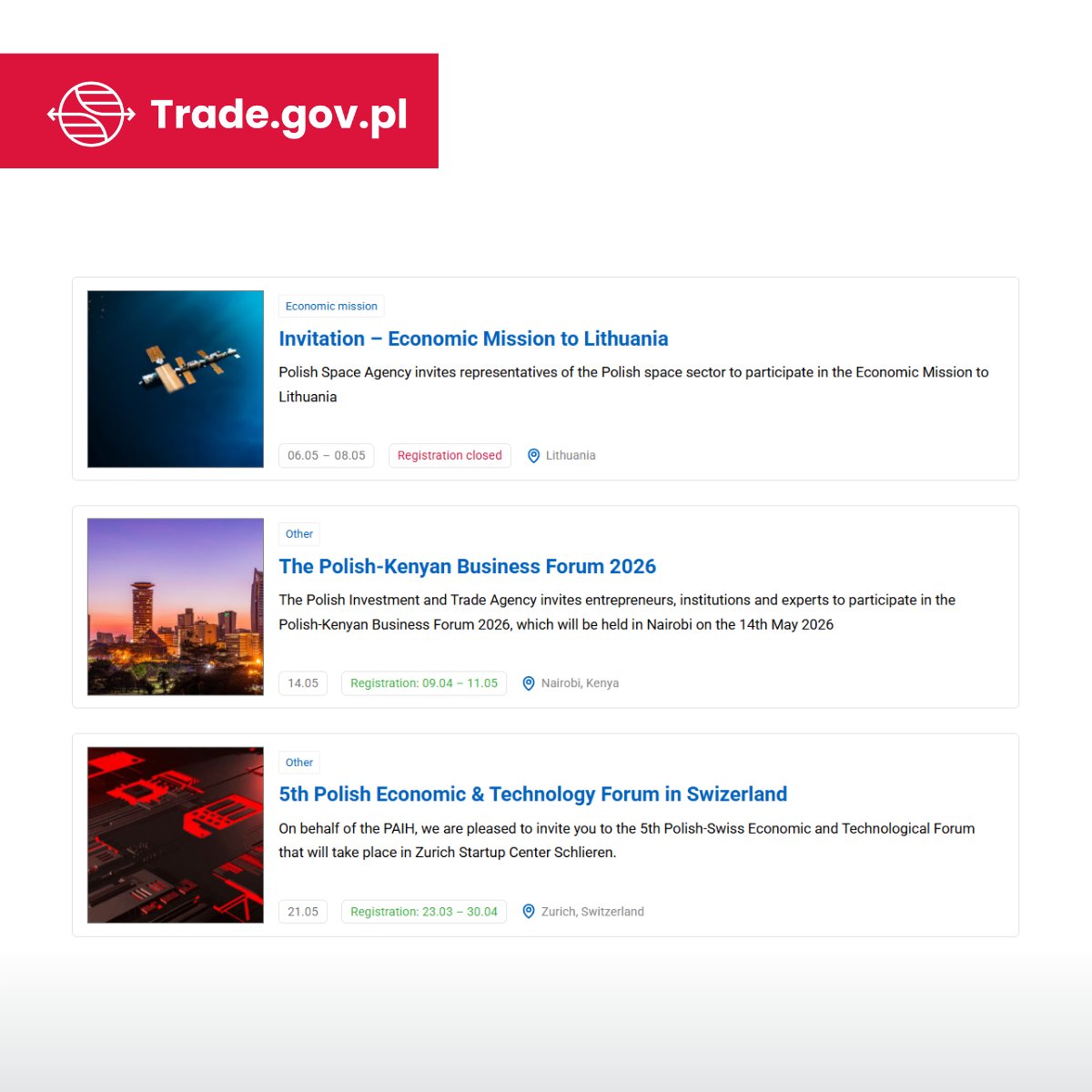 Trade.gov.pl - Export | Import | Investments tweet media