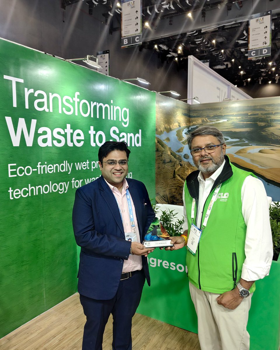 cfloworld's tweet image. Day 2 at @IFAT_mmi 2026 and the energy at our booth has been tremendous.

It’s encouraging to see the industry moving towards practical solutions that enable the shift from waste to value.

🔗 cfloworld.com/news-events/ev…

#ifatindia #ifat2026 #cdwaste #conservingresources #cflo