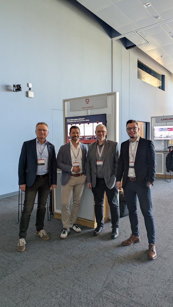 BetaSystems's tweet photo. Beta Systems at the brand-new IBM Campus in Ehningen. 

This year’s IBM Z Symposium took place at IBM’s new campus and we were there on site as a Silver Sponsor with our own booth. Over the two days, we had a lot of interactions with customers, partners, and of course IBM about our solutions for the IBM Z.

Some key topics from the event: 
• Application modernization in the mainframe environment, including Agentic AI
• Digital sovereignty in hybrid cloud setups
• Database consolidation, with a strong focus on PostgreSQL on Linux
• Availability challenges and rising costs in x86 environments

We will follow up on these discussions and continue positioning our solutions in the context of modern architectures across on-prem, pure cloud, and hybrid environments.

Also, not something you see every day: a quantum computer, up close. Our team on site had the pleasure to get a guided backstage tour of the IBM Quantum systems at the IBM Campus. 

#IBMZSymposium2026 #IBM #BetaSystems