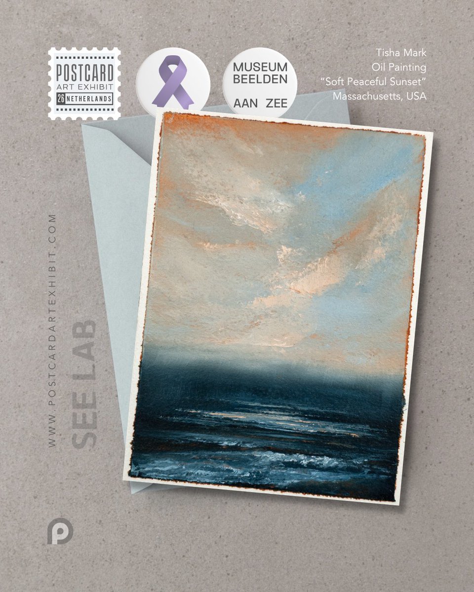 PAEartforacause's tweet photo. It's getting prepped for our catalog for #postcardartexhibit26! Together, we support Blijft-je-Bij, an art program at Museum Beelden aan Zee designed for those affected by Alzheimer's. Thanks, Tisha Mark (not on X) #postcardartexhibit #artistssupportingalzheimers #artforacause https://t.co/qRiVqW2Co6