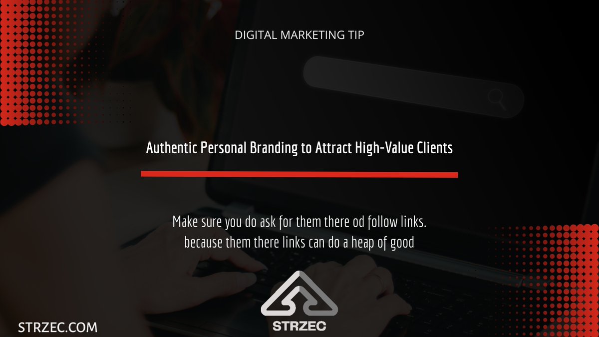 StrzecDigital's tweet photo. Use stories and authentic videos to build trust. Position yourself as a thought leader to attract valuable clients.
#PersonalBranding #Marketing https://t.co/w8SAKQeO31