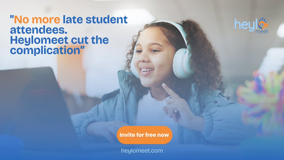 heylomeet's tweet image. Every late join is lost momentum.

Not discipline- just delay.

Simpler access = better attendance.

Try heylomeet.com

#Teachers #EdTech #ClassroomEngagement #Teaching