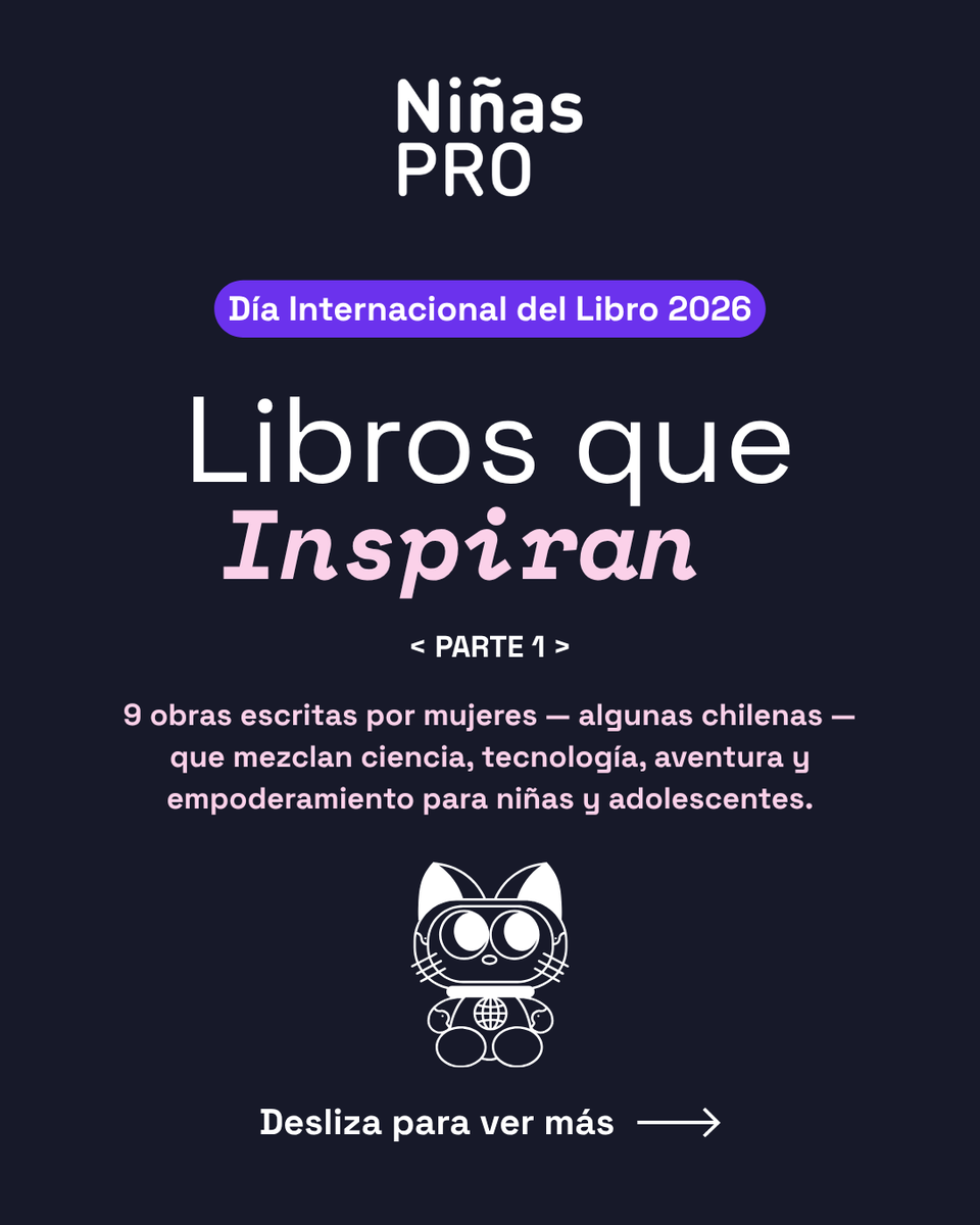 ninasPro's tweet photo. 📚 9 libros de mujeres · #DíaDelLibro · 1/3

Ciencia, hacking y exploración. 4 autoras chilenas 🇨🇱

+7 💻 "Chica Rosadita y la gran hackatón" - V. Muñoz 🇨🇱
+10 🔬 "Mujeres de ciencia" - R. Ignotofsky
+10 ⚗️ "La tabla periódica" - Gu &amp; Muñoz

#DíaInternacionalDelLibro https://t.co/VF2ak8lFGp