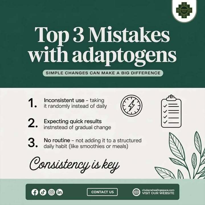 Chakanahealing's tweet image. People don’t fail with adaptogens.
They just use them wrong.

Random use
Expecting instant results
No routine

This isn’t caffeine. It’s adaptation.

Consistency is where the shift happens.

#adaptogens #consistency #holistichealth
