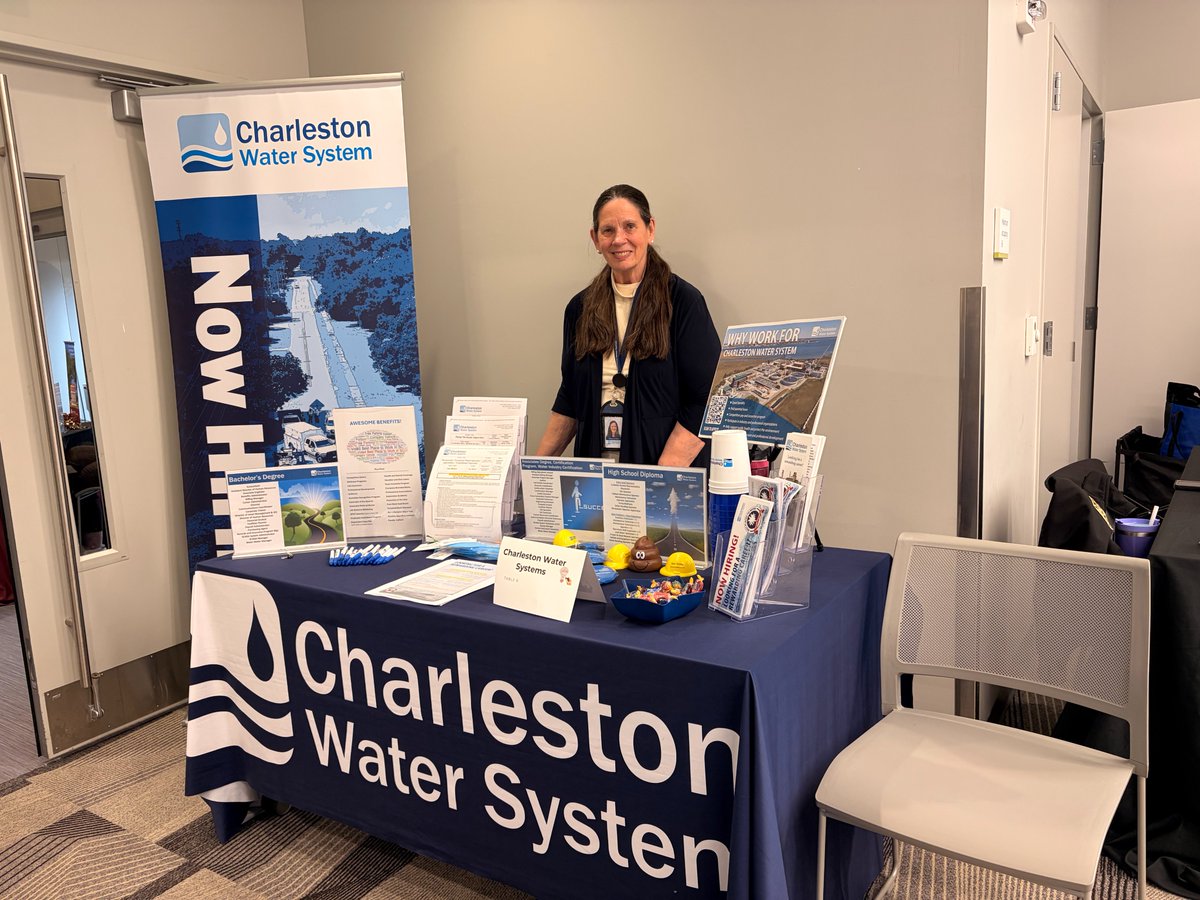 ChasWaterSystem's tweet photo. Happy National Library Week! Libraries are one of our favorite partners because they include dedicated employees, curious patrons, and rooms to engage our community in! @ChasCoLibrary https://t.co/U6YsVB2M2Y
