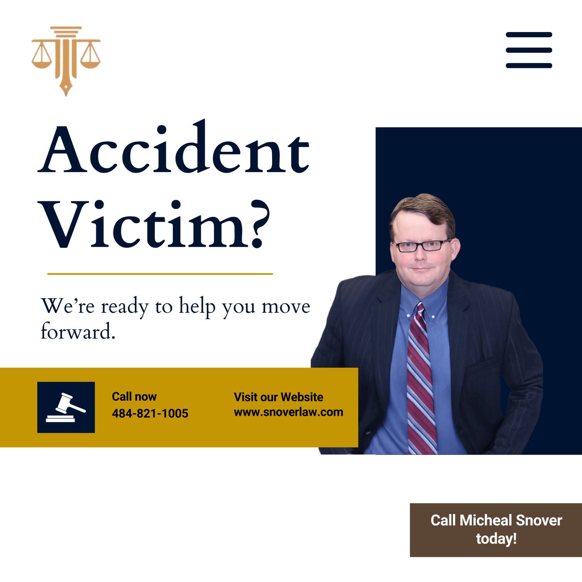 SnoverEsq's tweet image. Accidents change everything in a second. 🏛️ 
Don’t navigate the aftermath alone, Micheal Snover is ready to help you move forward and secure the justice you deserve. ⚖️

Get the help you need today!

#PersonalInjury #LegalHelp #SnoverLaw #Justice 🛡️
