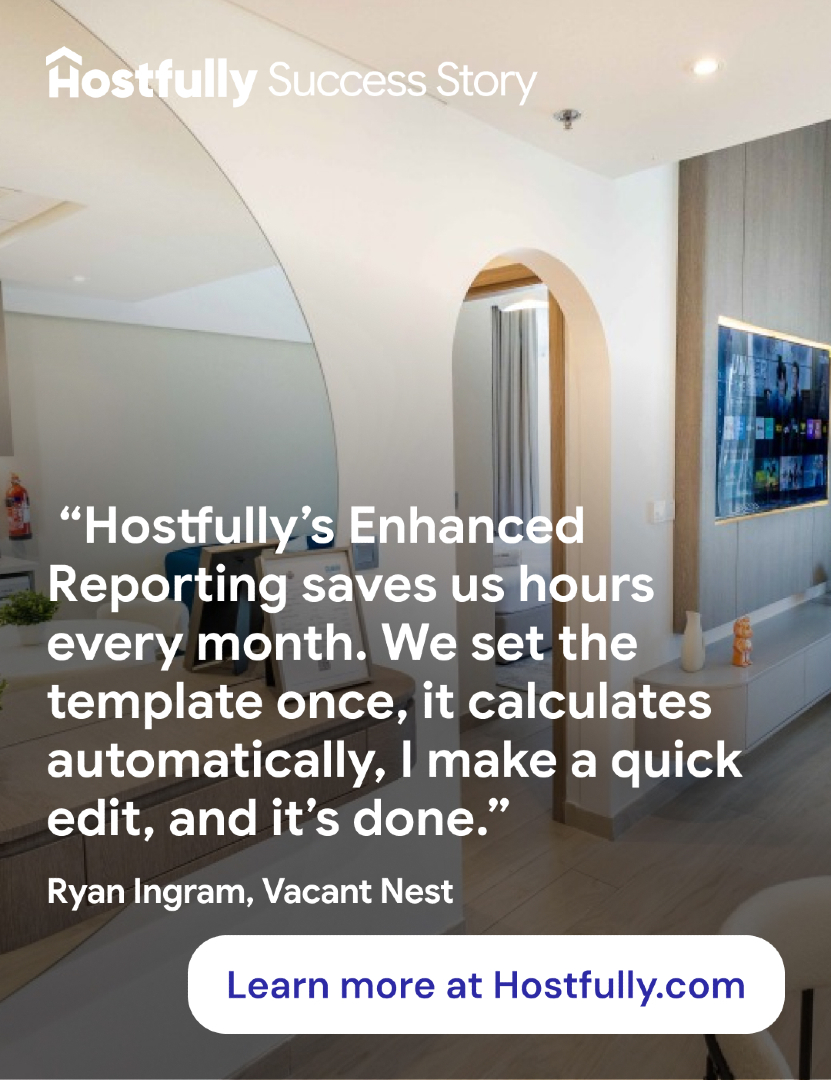 hostfully's tweet photo. 10 hours of reporting down to 2 🕒✅See how Vacant Nest cut prep time by 77% and scaled to 24 properties with @Hostfully.

Scale smarter: https://t.co/ls3G4hY70a 📈
#PropTech #STR https://t.co/WGrjf9qPJj