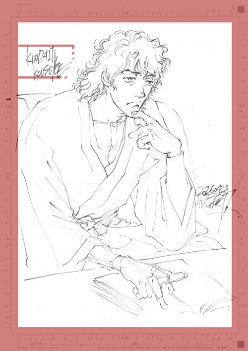 久しぶりに原稿用紙買ってみたけどこんなに外枠の印刷色濃かったかな…
等々力警部は福耳で金田一先生は違うとエモい、とか色々余計なことばかり考えて描いてた