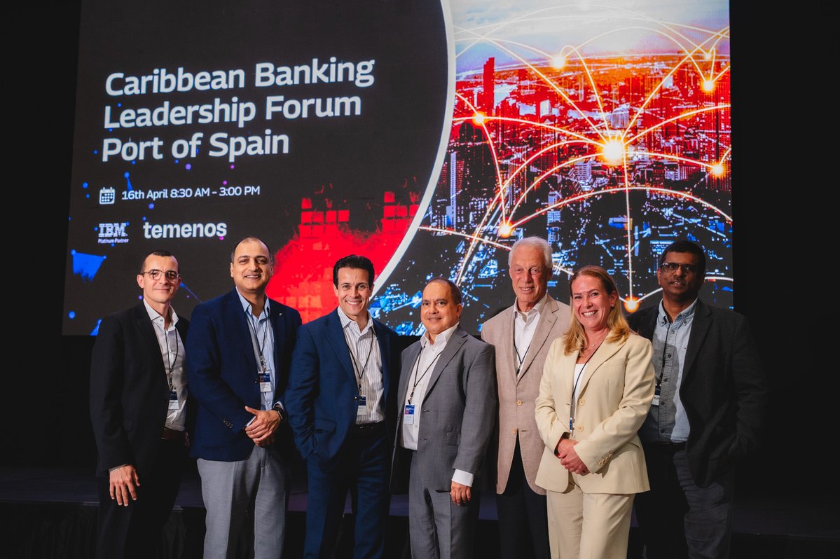 tech_mahindra's tweet image. Driving conversations that shape the #FutureOfBanking.

On April 16, @tech_mahindra, in collaboration with @IBM and Temenos, hosted an exclusive leadership forum in Trinidad, bringing together 40+ senior #banking leaders from across the Caribbean to explore modernization,