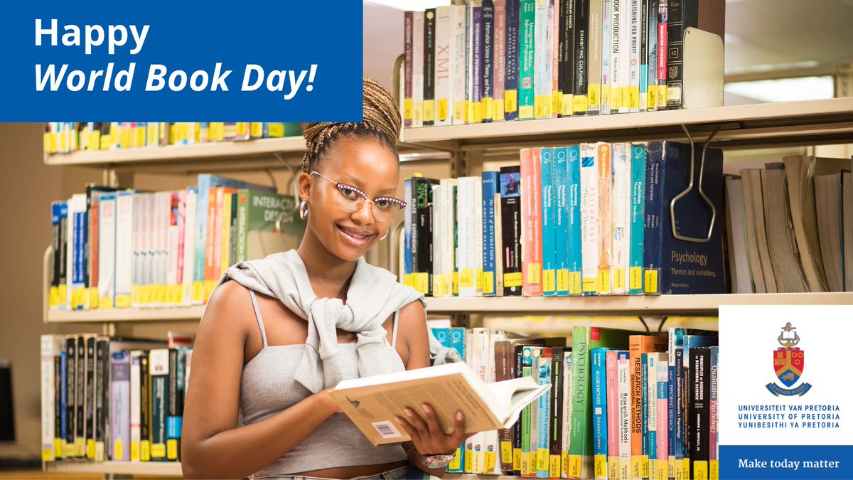 UPTuks's tweet image. Happy #WorldBookDay! The University of Pretoria Library Services is home to thousands of stories that spark curiosity and support learning every day. Where ideas are explored and journeys begin.

#UniversityOfPretoria  #HigherEducation