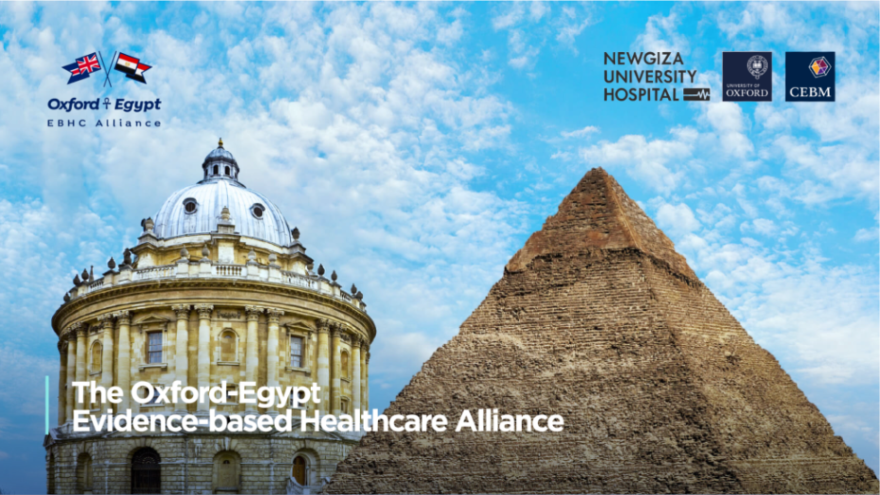 CebmOxford's tweet photo. Join us for an inspiriting seminar to celebrate the new Oxford-Egypt Evidence-Based Healthcare (EBHC) Alliance. 🌍🤝

📅 30 April 2026, 5:30 – 7pm
📍 Kellogg College, University of Oxford

🔗 Find out more and register: https://t.co/tmA5yHQGFY https://t.co/H921fmkwS5