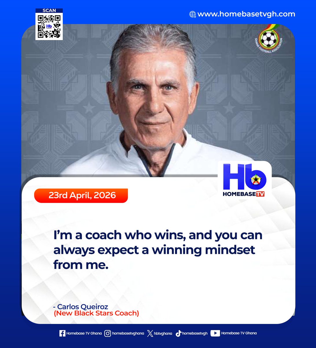 I’m a coach who wins, and you can always expect a winning mindset from me.

#GhanaPolitics #SportsNews #GhanaUpdates #Worldnews