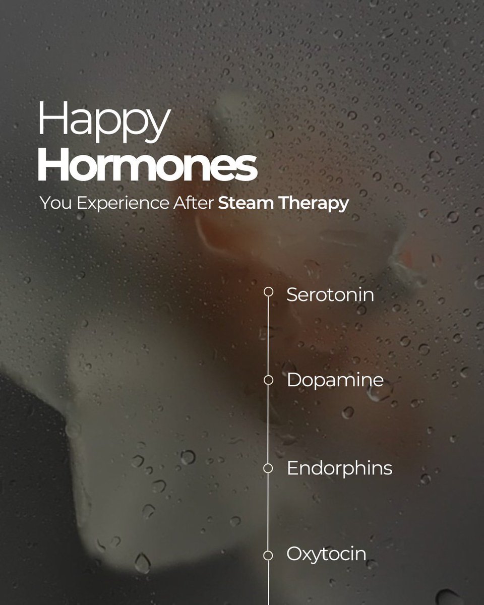 SteamPRO_Life's tweet image. Hot take: you don't need more coffee

You need steam therapy.
→ Serotonin up
→ Dopamine up
→ Endorphins up
→ Oxytocin up
Stress? Down. 

#SteamTherapy #HappyHormones #WellnessTips
