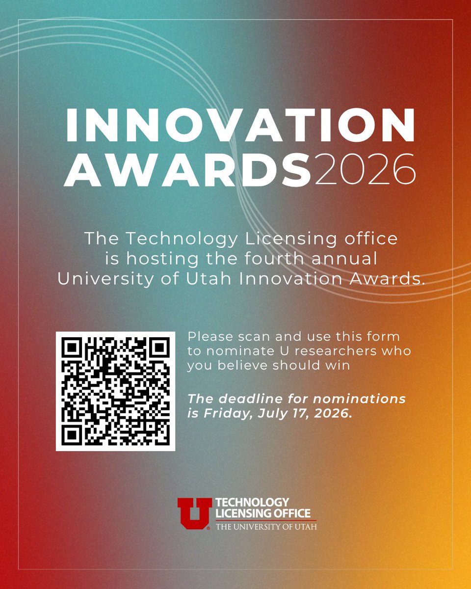 University of Utah Technology Licensing Office tweet media